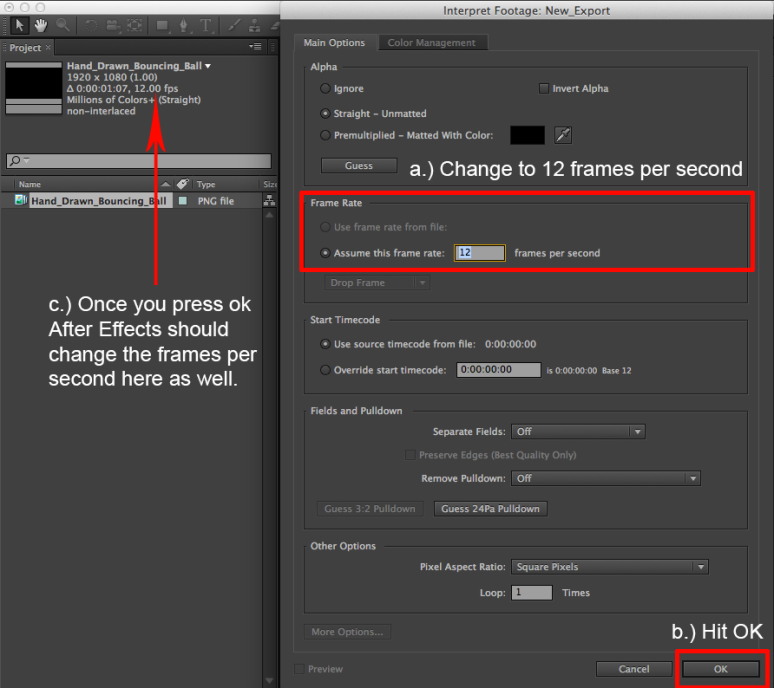 After Effects Cs6 Project Settings